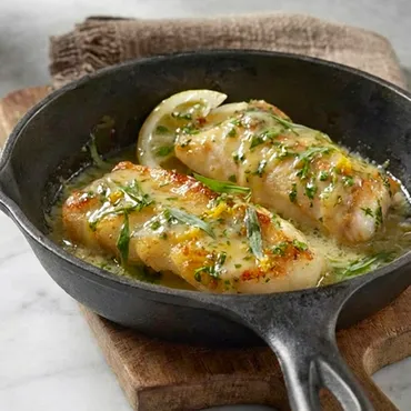 Pan Roasted Cod with Tarragon-Citrus Butter